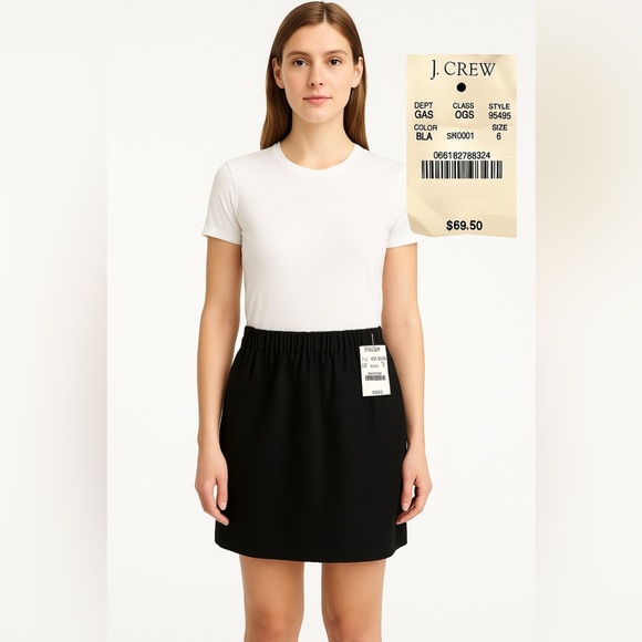 J. Crew Dresses & Skirts - J.Crew Black Wool-Blend Skirt NWT Size 6 – Classic Lined Career Skirt